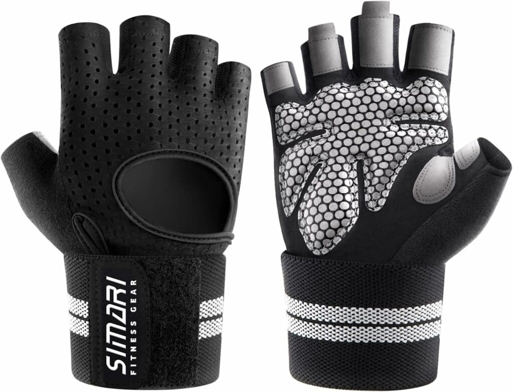 Amazon.com : SIMARI Workout Gloves Men and Women Weight Lifting Gloves with Wrist Wraps Support for Gym Training, Full Palm Protection for Fitness, Weightlifting, Exercise, Hanging, Pull ups : Sports  Outdoors