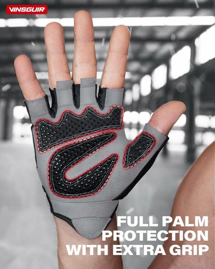 Amazon.com : VINSGUIR Workout Gloves for Men and Women, Weight Lifting Gloves with Excellent Grip, Lightweight Gym Gloves for Weightlifting, Cycling, Exercise, Training, Pull ups, Fitness, Climbing and Rowing : Sports  Outdoors