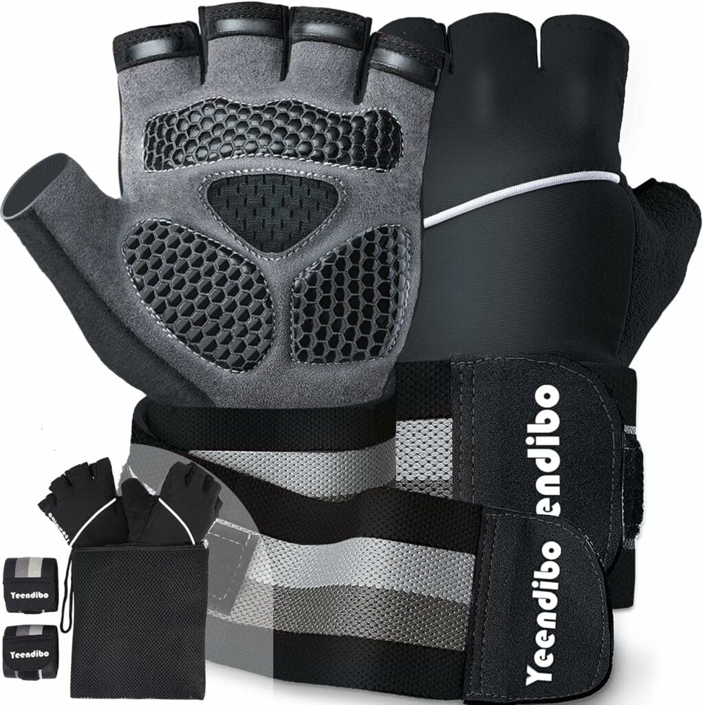 Amazon.com : Yeendibo All-Around Workout Gloves, Profeesional Weight Lifting Gloves with Detachable Wrist Strap, Full Protection and High Flexibility, Great for Gym Exercise, Hand Support  Weightlifting : Sports  Outdoors