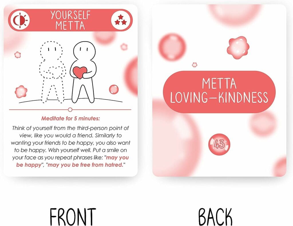 BEST 100 Daily Meditation Cards | Anxiety Relief Item for Relaxation | Self Care Kit for Stress Relief | Perfect Mindfulness Gift For Teens  Adults | Advance Beyond Positive Affirmations