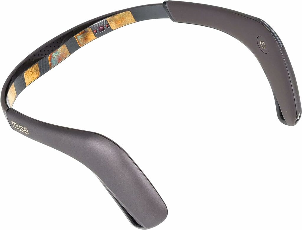 MUSE 2: The Brain Sensing Headband - Meditation Tracker - Multi Sensor Headset Monitor with Responsive Sound Feedback Guidance from Brain Wave, Heart, Body  Breath Activity
