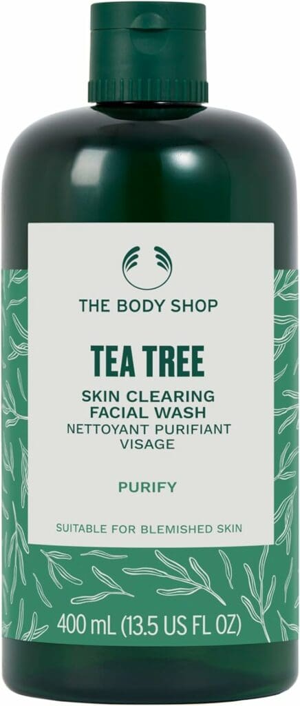 The Body Shop Tea Tree Skin Clearing Facial Wash - Purifying For Blemished Skin - Vegan - 13.5 Fl Oz