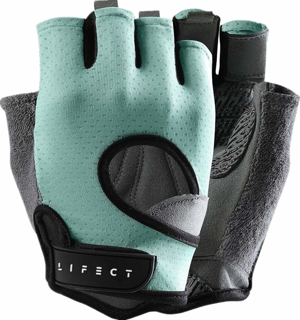 Amazon.com : LIFECT Freedom Workout Gloves, Knuckle Weight Lifting Shorty Fingerless Gloves with Curved Open Back, for Powerlifting, Gym, Women and Men (Aqua, Small) : Sports  Outdoors