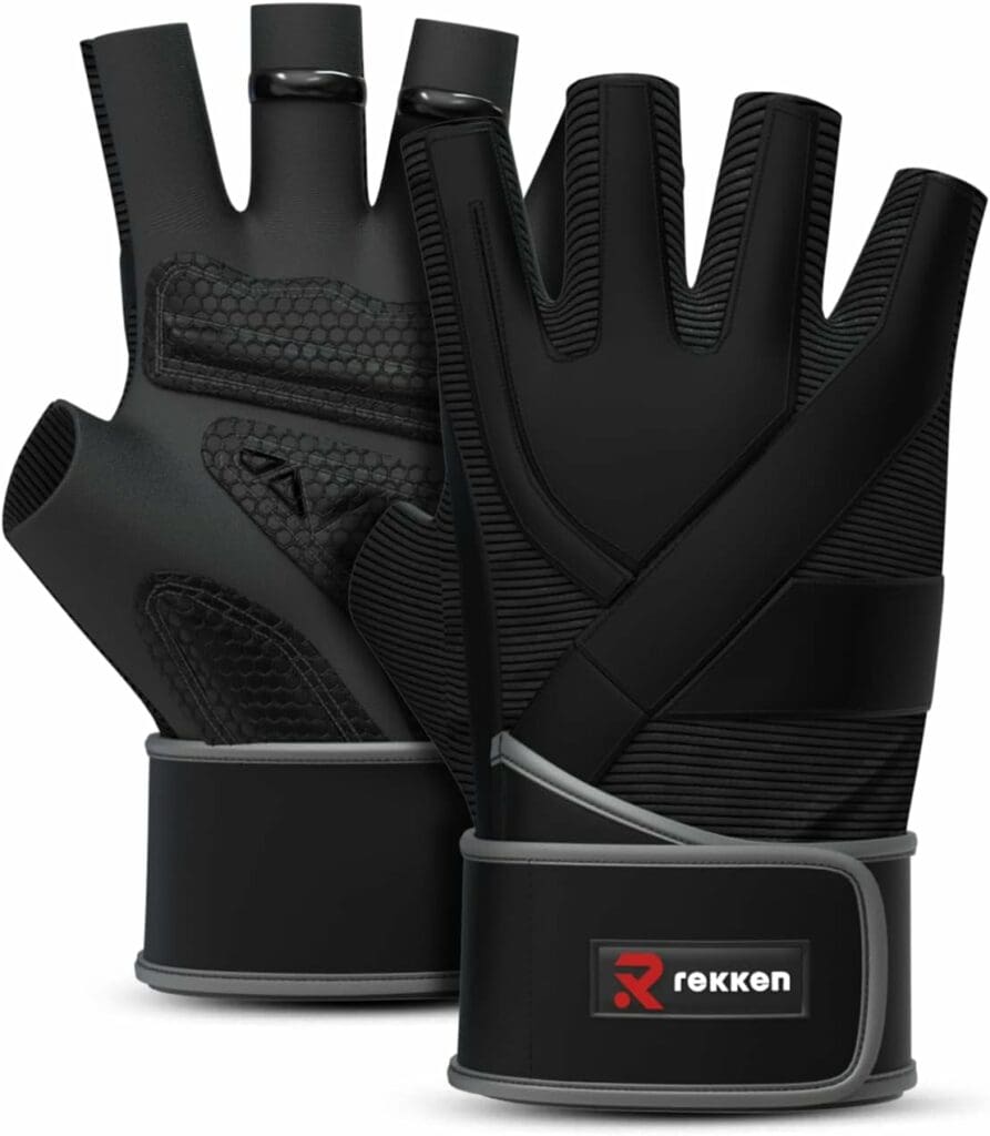 REKKEN Workout Gloves for Men Weight Lifting - Workout Gloves for Women Gym - Durable Weight Lifting Gloves for Men  Women
